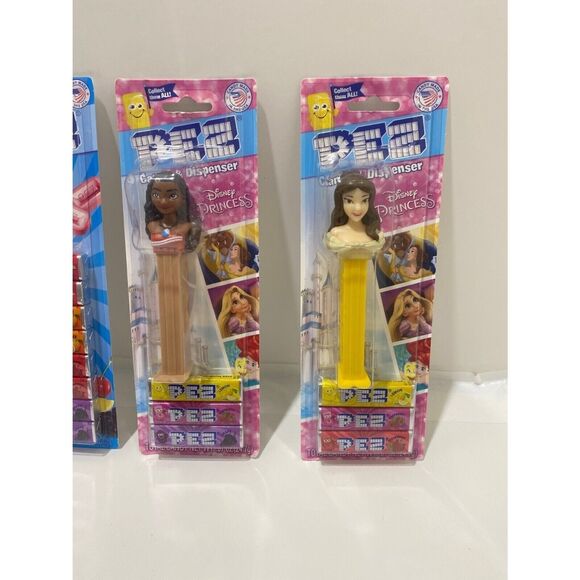 Pez Disney Princess 4 Piece Set Plus One Assorted Flavor Candy Refill Package - Picture 5 of 10
